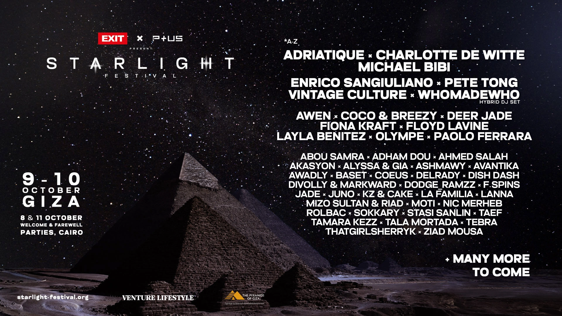 Line Up Starlight Festival